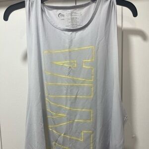 ZYIA Active Gray Athletic Workout Spell Out Tank Logo Size XXXL